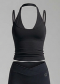 MUSE DUAL FORM TANK TOP - Jet Black