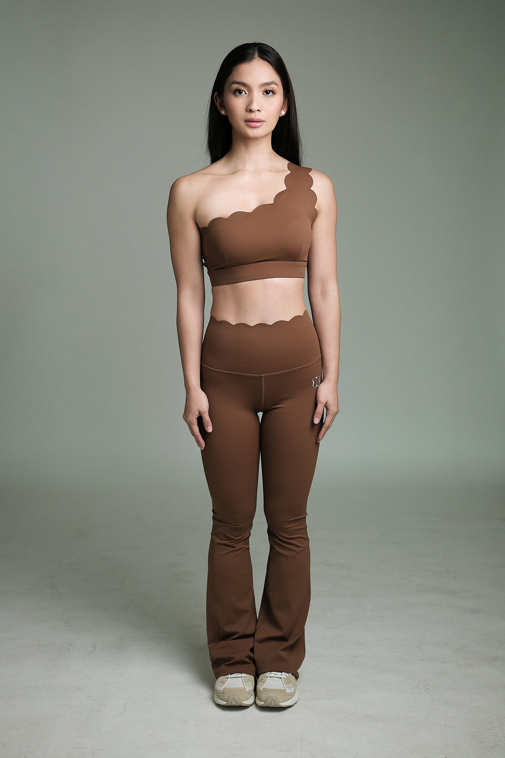 CORE LUXE FLARED PANTS CHESTNUT
