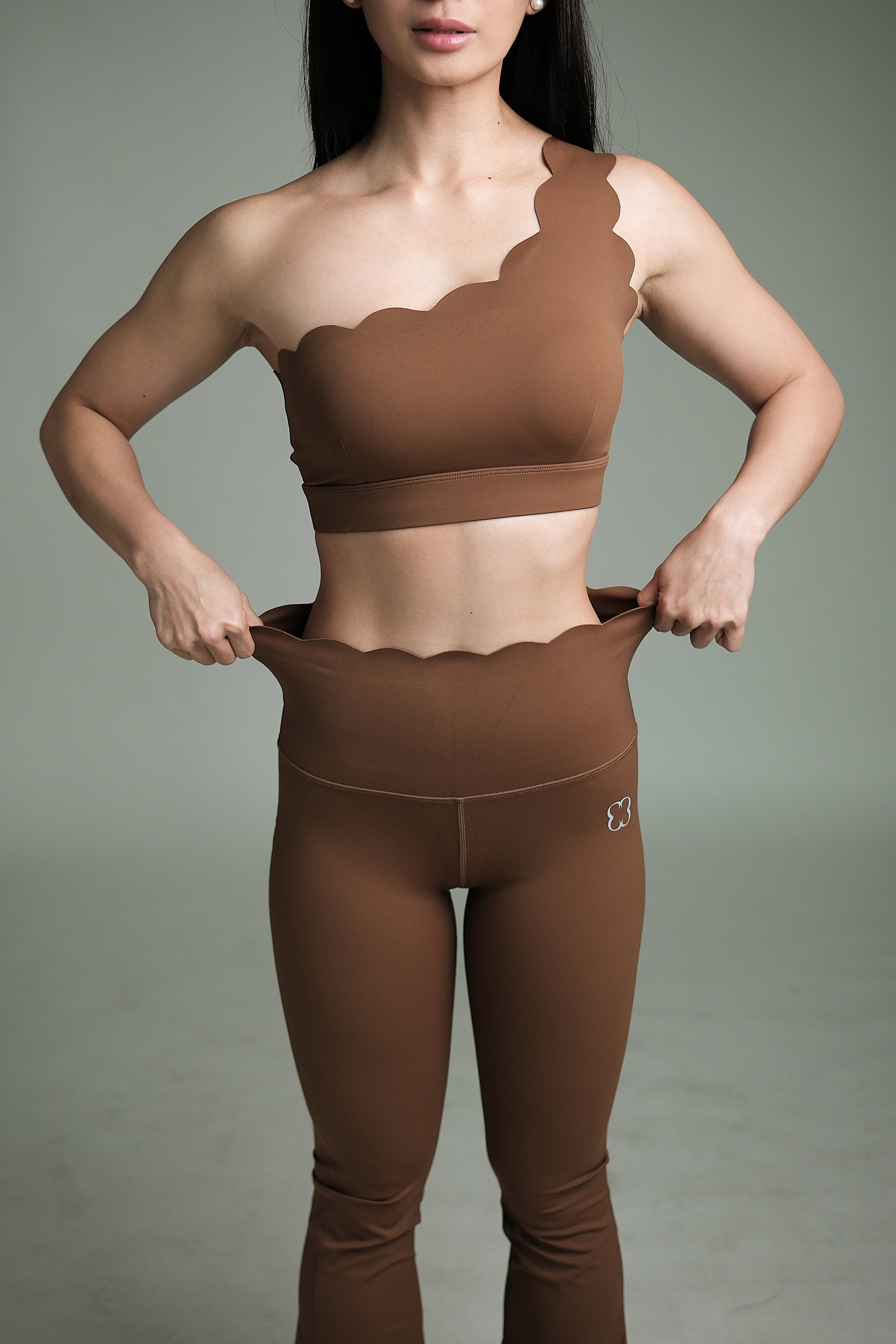 CORE LUXE FLARED PANTS CHESTNUT