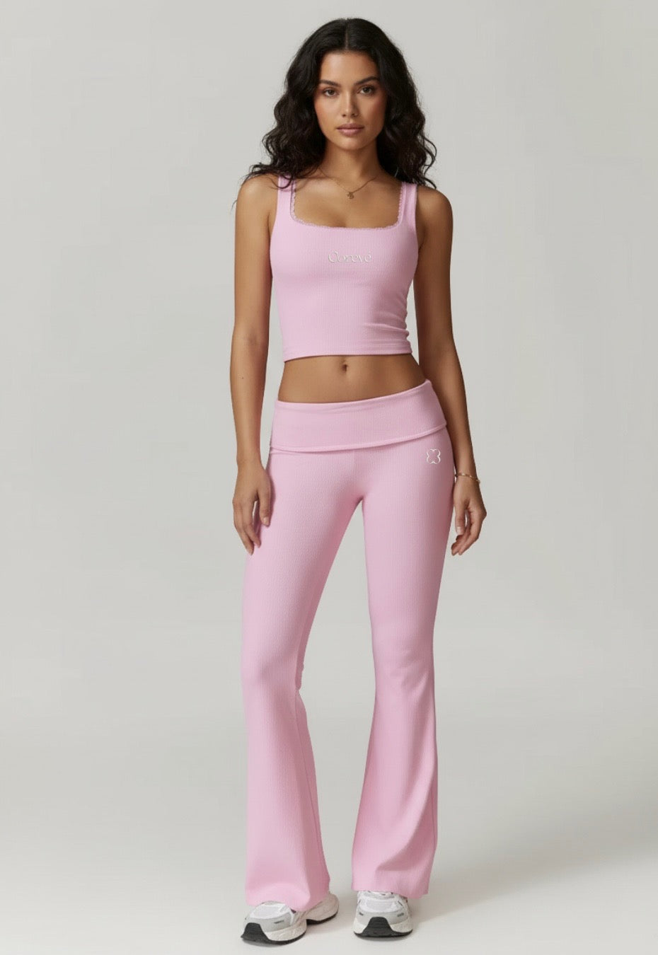POISE BLUSH FLARE PANTS